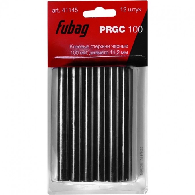 Клеевые стержни FUBAG черные PRGC 100 41145 Клеевые стержни FUBAG черные PRGC 100 41145