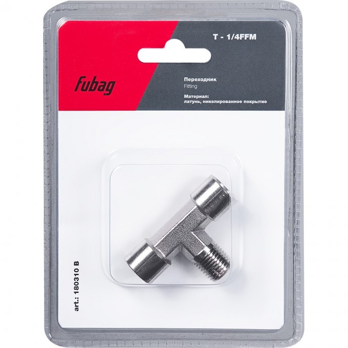 Переходник FUBAG T - 1/4"FFM_блистер 1 шт 180310B Переходник FUBAG T - 1/4"FFM_блистер 1 шт 180310B