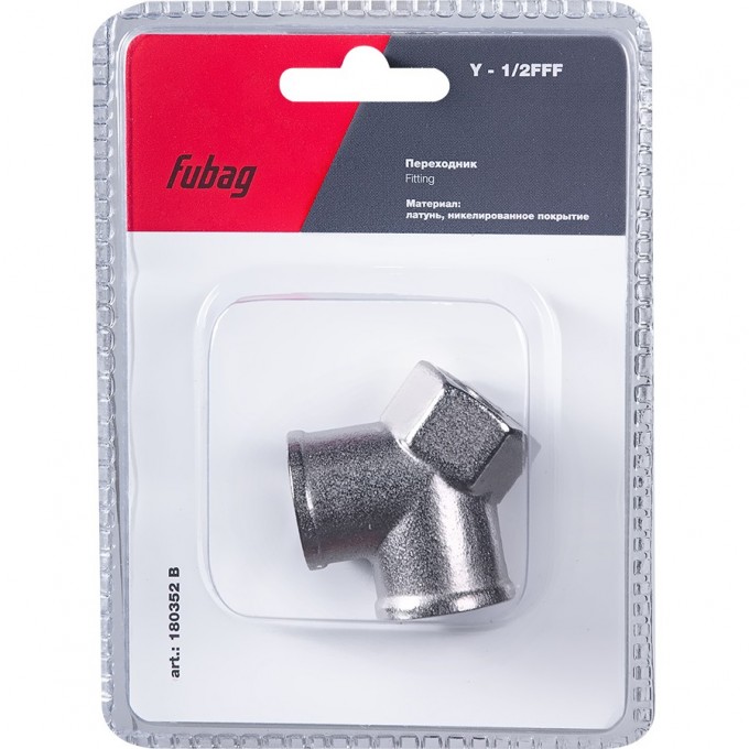 Переходник FUBAG Y - 1/2"FFF_блистер 1 шт 180352B Переходник FUBAG Y - 1/2"FFF_блистер 1 шт 180352B
