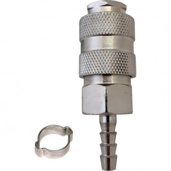 Разъемное соединение FUBAG рапид (муфта), елочка 6мм с обжимным кольцом 6х11мм Разъемное соединение FUBAG рапид (муфта), елочка 6мм с обжимным кольцом 6х11мм