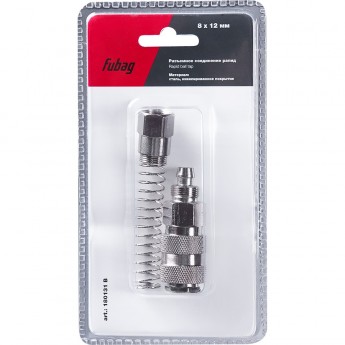 Разъемное соединение FUBAG рапид (муфта)_пружинка для шланга 8x12мм_блистер 1 шт Разъемное соединение FUBAG рапид (муфта)_пружинка для шланга 8x12мм_блистер 1 шт