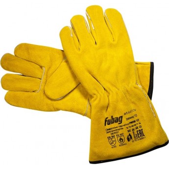 Сварочные краги FUBAG на подкладке с кевларовой нитью желтые FWGK 10 Y